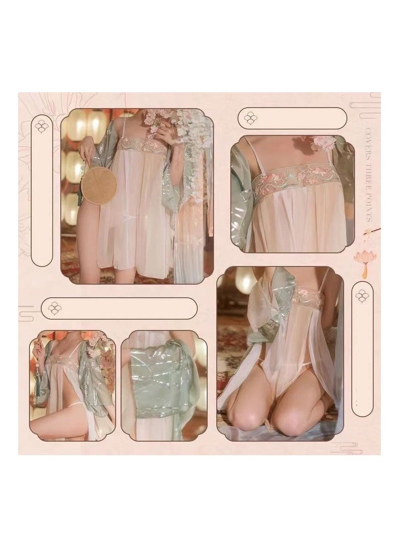 Generic - 1-Piece Chinese Classical Style Pajamas,Ancient Beauty Pajamas,Chinese Ancient Exotic Style Cosplay Uniforms,Size S - Image 1