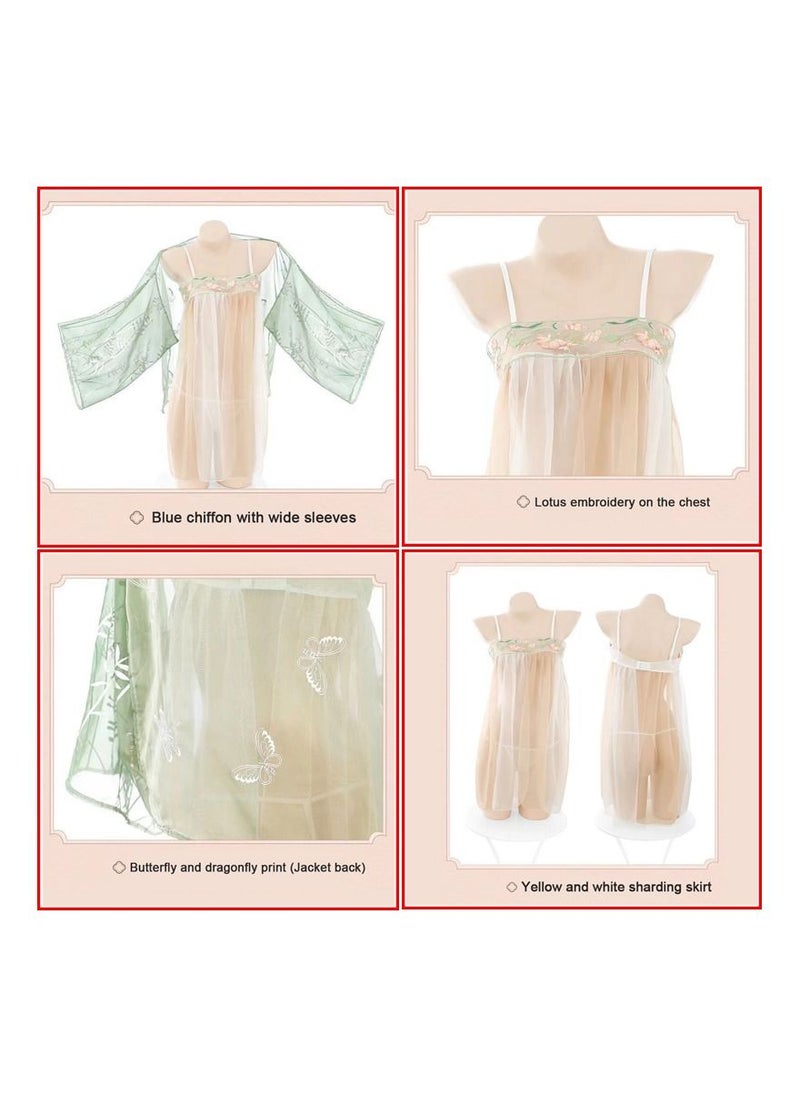 Generic - 1-Piece Chinese Classical Style Pajamas,Ancient Beauty Pajamas,Chinese Ancient Exotic Style Cosplay Uniforms,Size S - Image 1