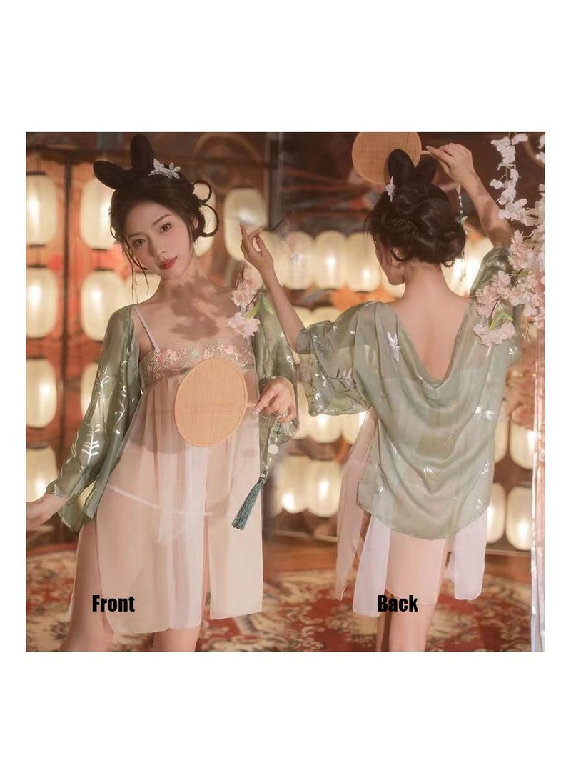 Generic - 1-Piece Chinese Classical Style Pajamas,Ancient Beauty Pajamas,Chinese Ancient Exotic Style Cosplay Uniforms,Size S - Image 1