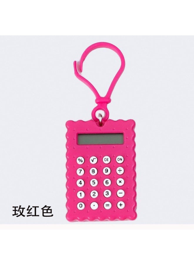 Student Mini Calculator Exam High Color Value Calculator Cute Keychain Biscuit Maze Computer