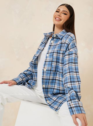 Oversized Checked Design Wool Like Shacket - pzsku/ZDA18CE72DA4FC59333E3Z/45/_/1732177642/6475c57b-c246-4f38-a0a1-822479e0311c