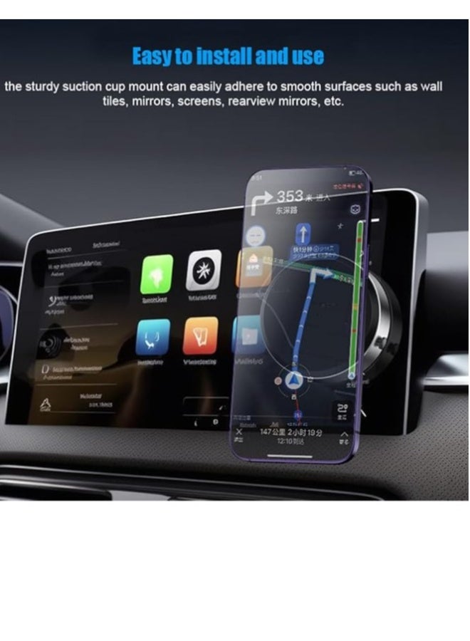 Topleo Magnetic Car Phone Holder with Suction Cup - Safe and Easy Mounting for Mobile - Image 4