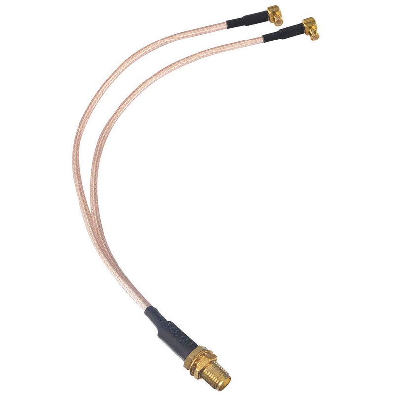 onelinkmore SMA Female to Y Type 2 X MCX Male Right Angle Connector Splitter Combiner Cable Pigtail Antenna Cable RG316 0.65ft - Image 5