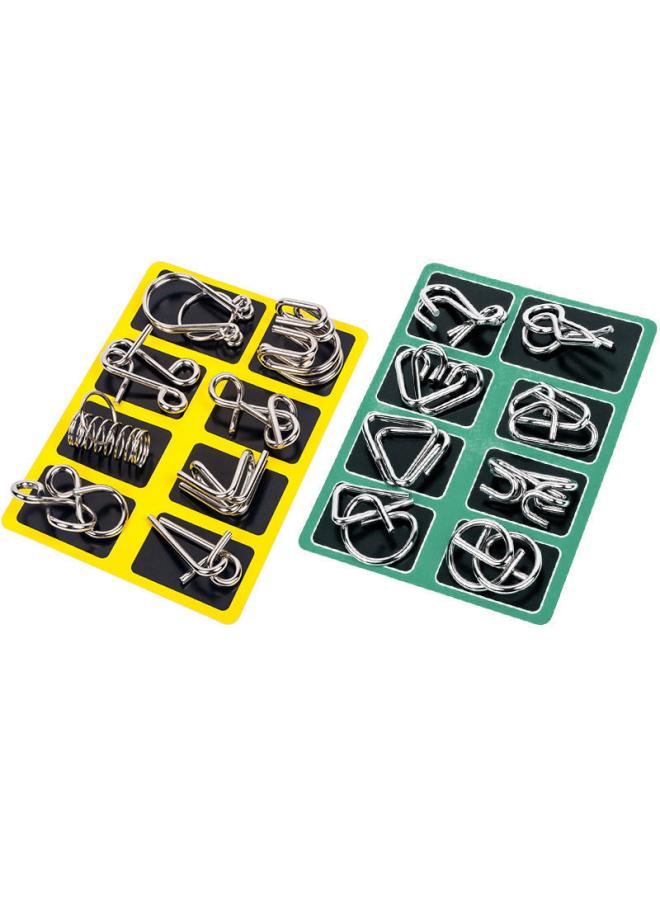 Nine-chain Unlock Ring Intelligence Buckle Full Set Of Educational Toys Luban Lock Kong Ming Lock Full Set Of Children's Toy Set 