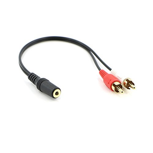 PASOW 2 Pack 3.5mm Stereo Female to 2RCA Male RCA Audio Y Cable - Image 2