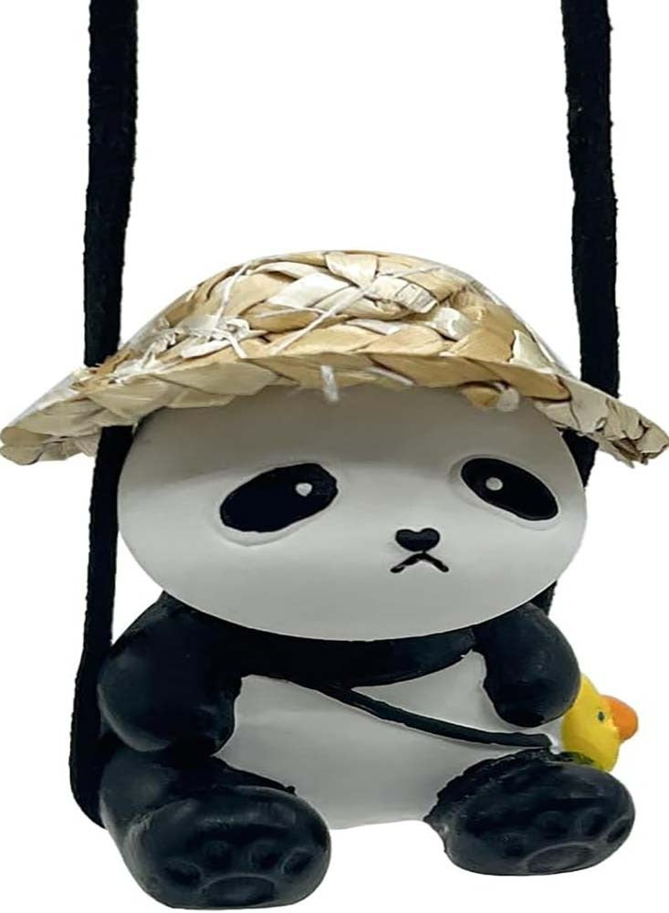 Loquat Swinging Panda Car Hanging Ornament - Image 1