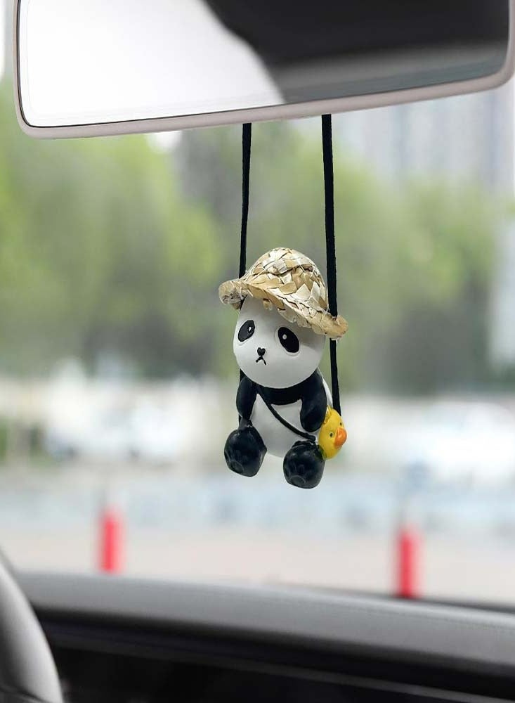 Loquat Swinging Panda Car Hanging Ornament - Image 2