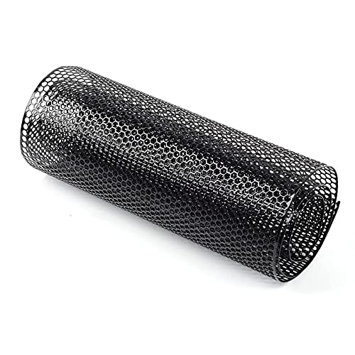 AggAuto Universal 40"x13" Car Grill Mesh - Aluminum Alloy Automotive Grille Insert Bumper Honeycomb Hole 6mm Spacing 1mm, One of the Most Multifunctional Shape Grids 100x33cm Black - Image 5