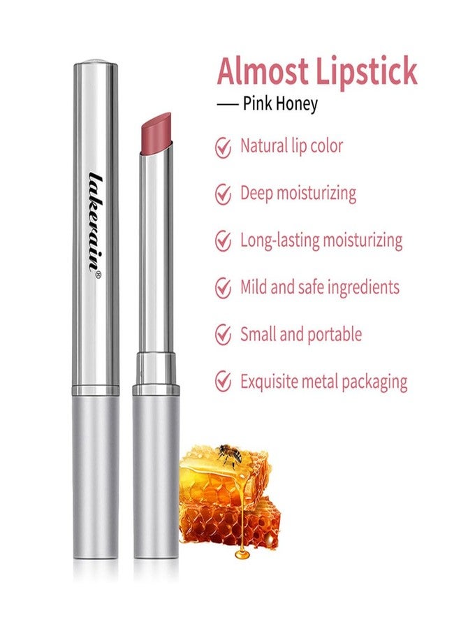 Baorder 2PCS Honey Lipstick Tinted Lip Balm,Black and Pink Lipstick,Hydrating Natural Glossy Sheer Black Lip Balm,Moisturizing Makeup Lip Care for Repairing Dry Lips - Image 4