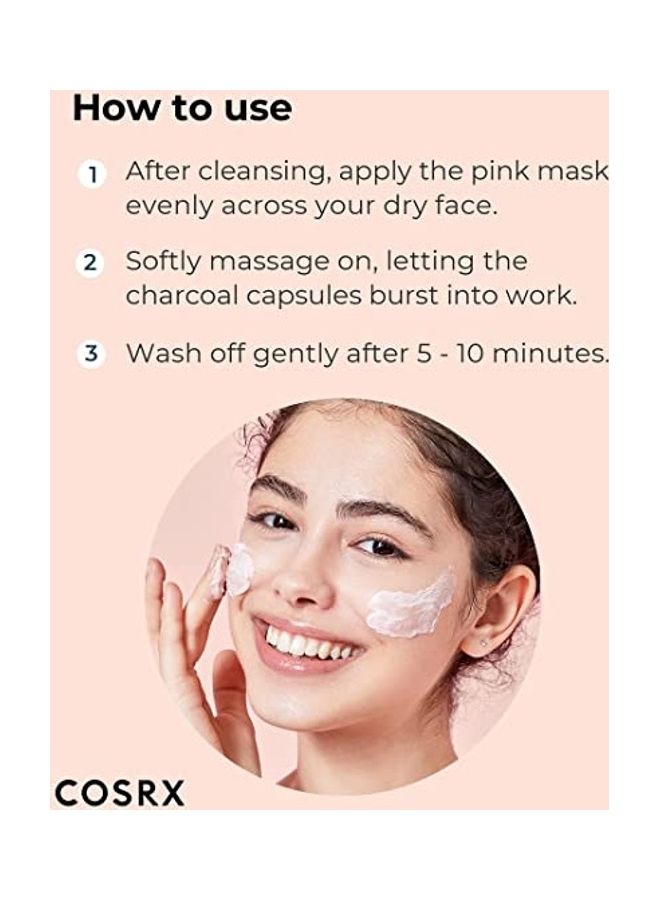 COSRX Pink Poreless Clarifying Charcoal Mask - Image 3