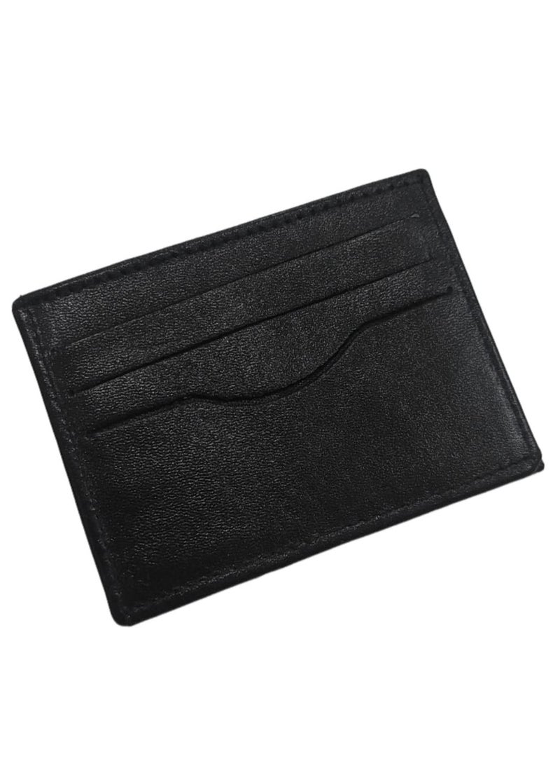 Generic Natural Leather Front and Back Card Holder  - Image 4