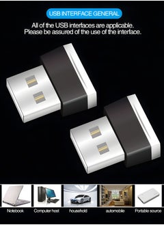 GROIC 2 Pieces Mini USB LED Light Car Interior Lights USB LED Atmosphere Lamp Light Plug-in 5V Universal USB Light Interior Ambient Lighting Kit for Cars Night Led Lights Decoration,Automotive Interior  - Image 3
