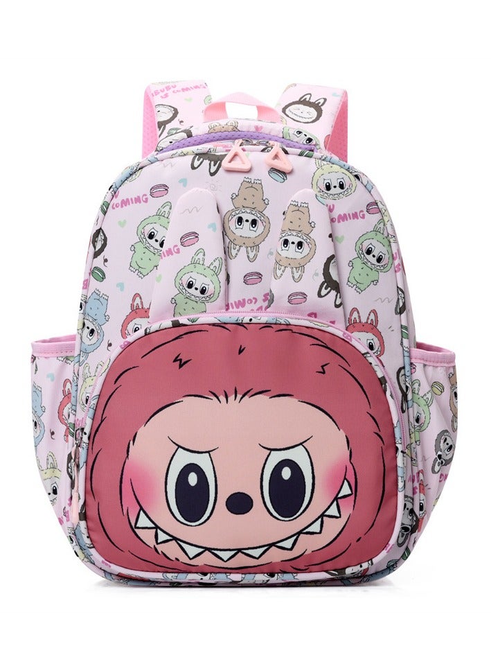 LABUBU Labubu cartoon elementary school student backpack Bubble Matt cute light and heavy-duty large-capacity children's backpack - Image 1