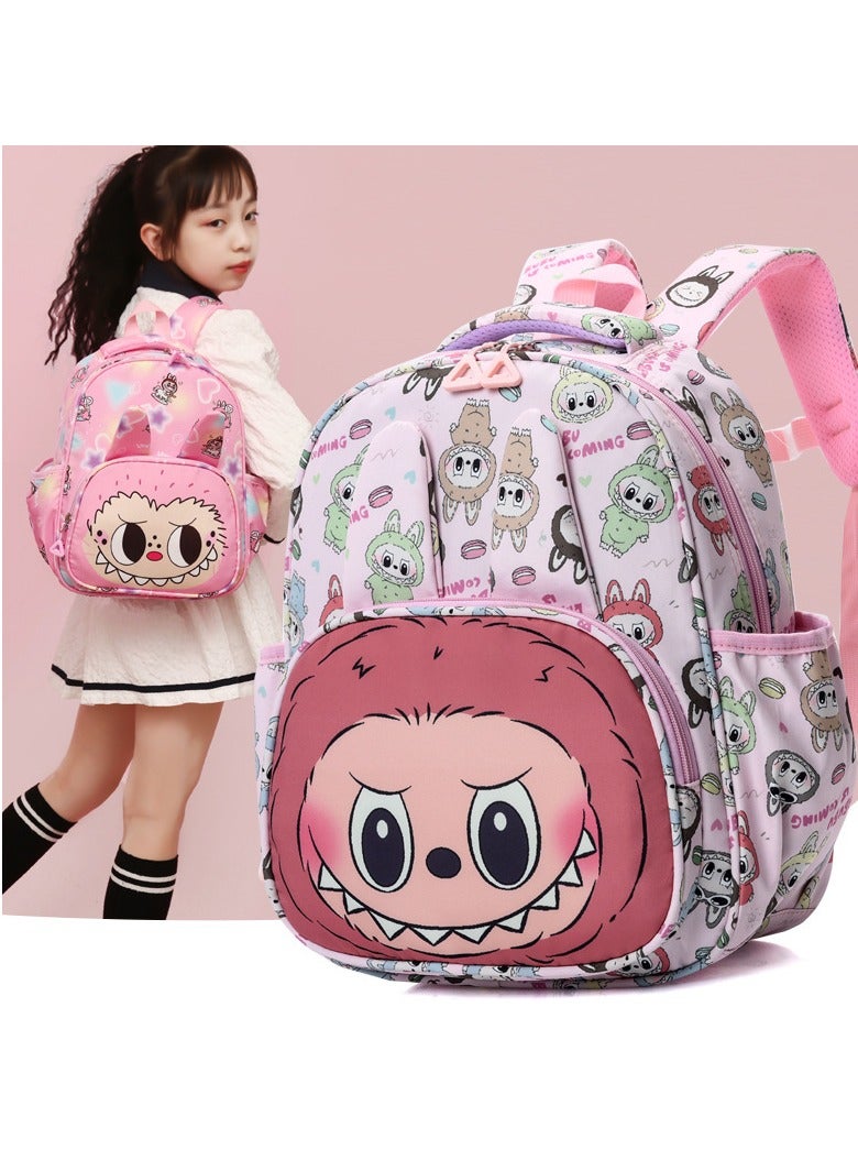 LABUBU Labubu cartoon elementary school student backpack Bubble Matt cute light and heavy-duty large-capacity children's backpack - Image 3