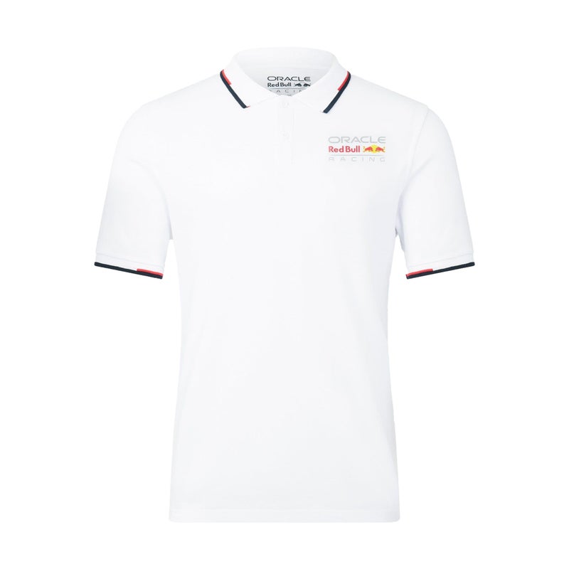 Castore Unisex Red Bull Racing F1 Core Color Logo Polo T-Shirt - White - Small - Image 5