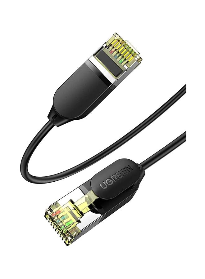 يو جرين كابل كات 7 إيثرنت RJ45 لشبكة إنترنت LAN جيجابت رفيع للغاية وعالي السرعة 10 جيجابايت في الثانية/600 ميجاهرتز U/FTP متوافق مع أجهزة إكس بوكس وبلايستيشن 5 وبلايستيشن 4 وموسع شبكة واي فاي والتلفزيون الذكي والمودم والراوتر وتي في بوكس - 2 متر - Image 1