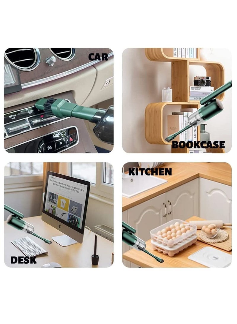 Vacuum Cleaner Cordless Handheld Mini Car Vacuum Rechargeable, Ultra-Lightweight 0.8lb 8000Pa Powerful Suction with Dual Ledlight for Car Home Cleaning - Image 2