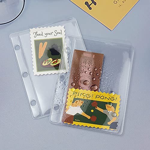 Mogoostry 12 Pack Mini Size Clear Sheet Protectors 2.2 x 3.2 Inch Plastic Sleeves Page Protectors Top Loading Paper Protector for 3 Ring Binders, Acid-Free, Archival Safe for Documents and Photos - Image 5