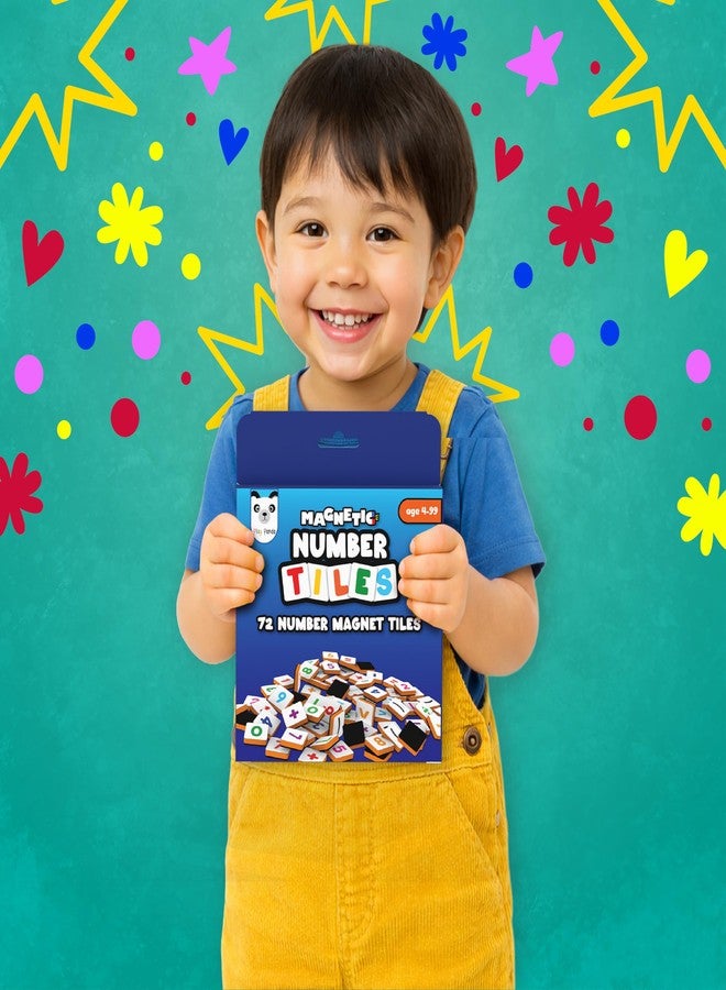 Play Panda Magnetic Number Tiles for Kids, 72 Number and Math Magnet Tiles for Counting, Sequencing and Early Maths Learning - Image 5