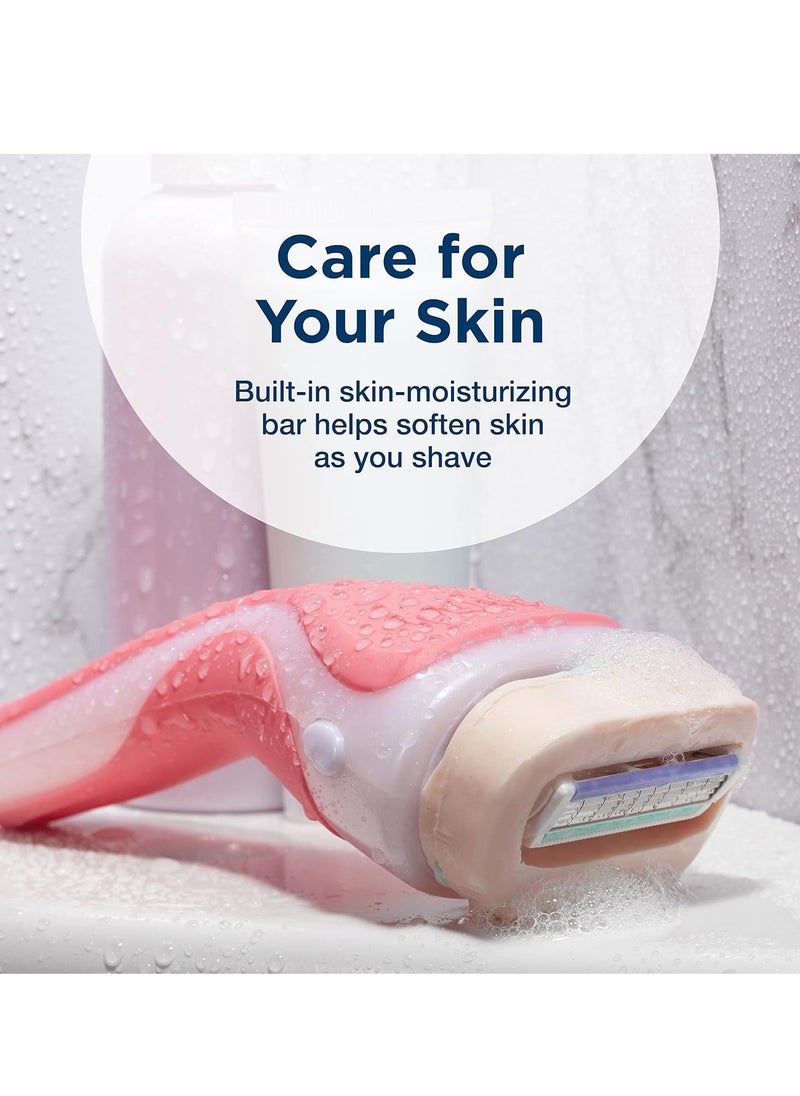 Intuition Schick Intuition Refill, Lemon Berry Breeze Razors for Women | Intuition Razor Blades Refill with Organic Lemon, 8 Count Razor Refills  - Image 3