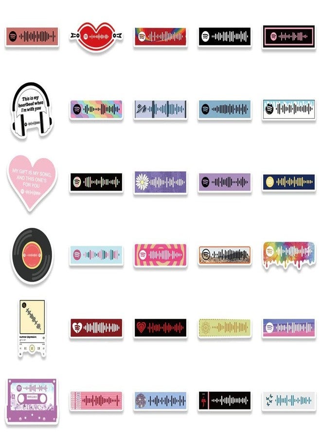 iDream Self-Adhesive Colorful Music Notes Theme Stickers (Set of 65) - Sizes 2 to 8 cm, Perfect for Decor, Crafting, and Personalizing Items with Musical Flair - Image 4