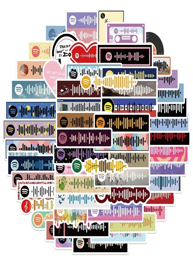 iDream Self-Adhesive Colorful Music Notes Theme Stickers (Set of 65) - Sizes 2 to 8 cm, Perfect for Decor, Crafting, and Personalizing Items with Musical Flair - Image 2
