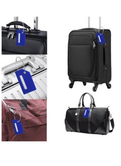 Y&D 5 Pack Silicone Luggage Tag, With Name ID Card Quickly Spot Suitcase, Anti-lost Blue  - Image 4