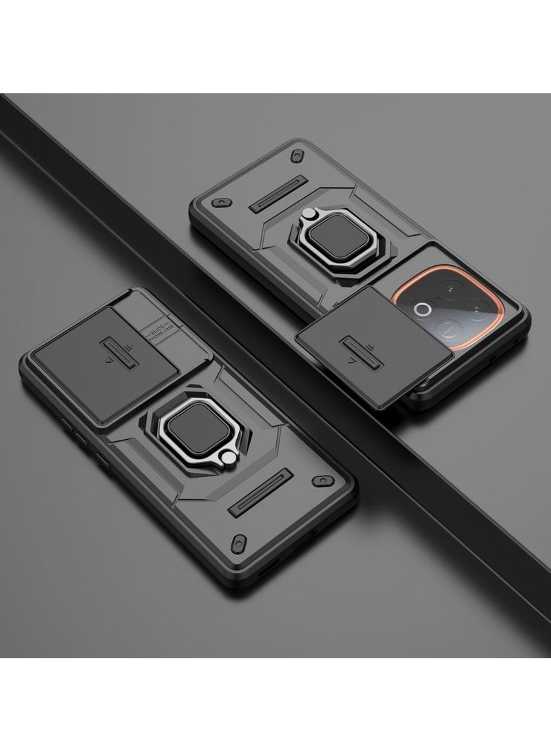 Fankalo حافظة هاتف لـ iQOO Neo 10 5G مع غطاء كاميرا منزلق حافظة هاتف واقية من السقوط مع حامل سيارة - Image 2