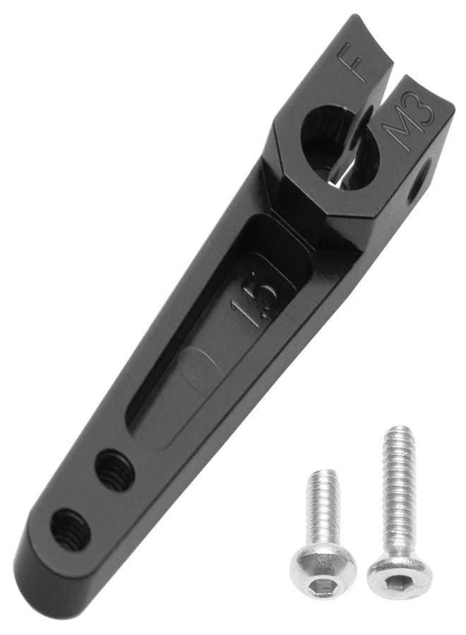 Vgoohobby 3 حزمة Vgoohobby ذراع سيرفو ألومنيوم 25T 25 سن لذراع التوجيه متوافق مع محركات سيرفو Futaba Hitec Savox Power HD تناسب سيارة الزحف RC والطائرة والقارب (1.5 بوصة، أسود) - Image 3
