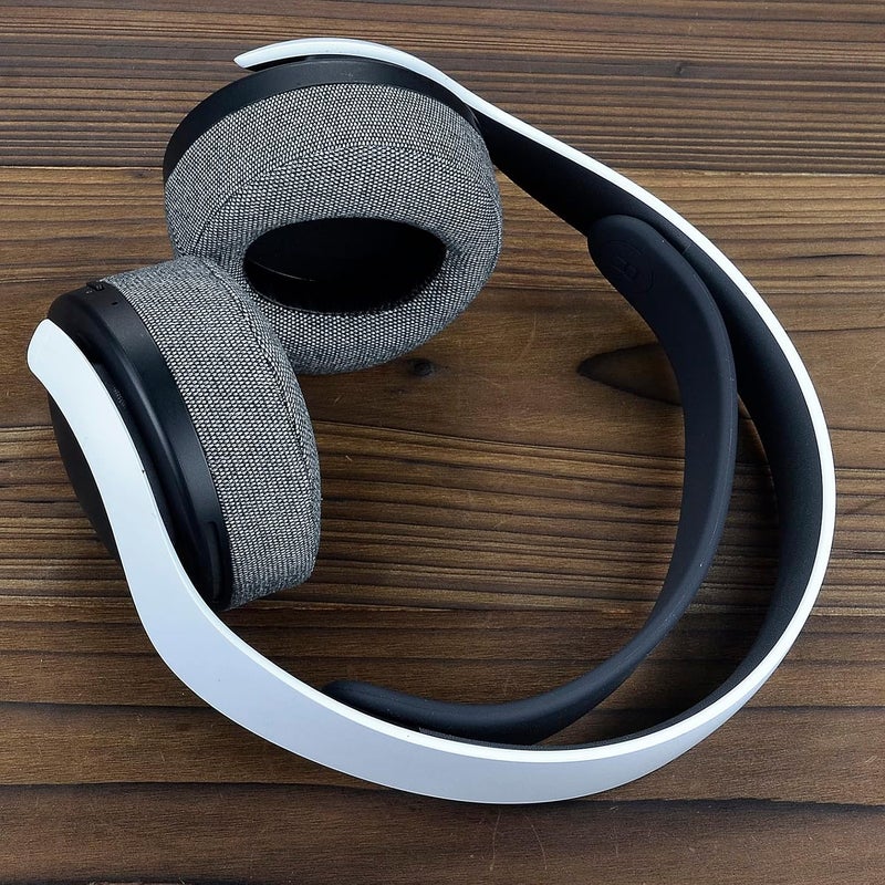 defean PS5 Ear Cushion - Replacement Ear Pads Cover Compatible with Sony ps5 Wireless Headphone, Pulse 3D Wireless Headset, Softer Foam, High-Density Noise Cancelling Foam (Gray Flannel) - Image 3