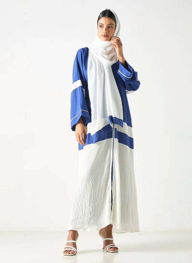 Hadiyath Al Madinah HM - Two Toned Abaya with Hijab