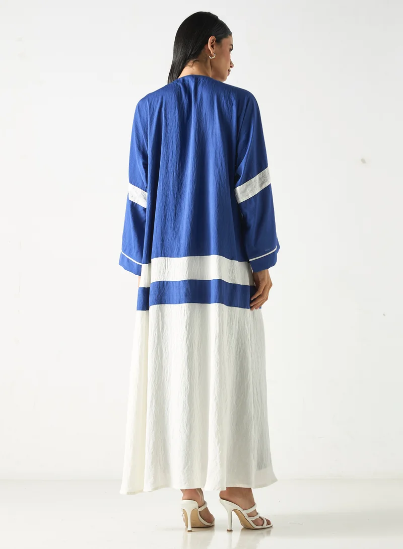 Hadiyath Al Madinah HM - Two Toned Abaya with Hijab
