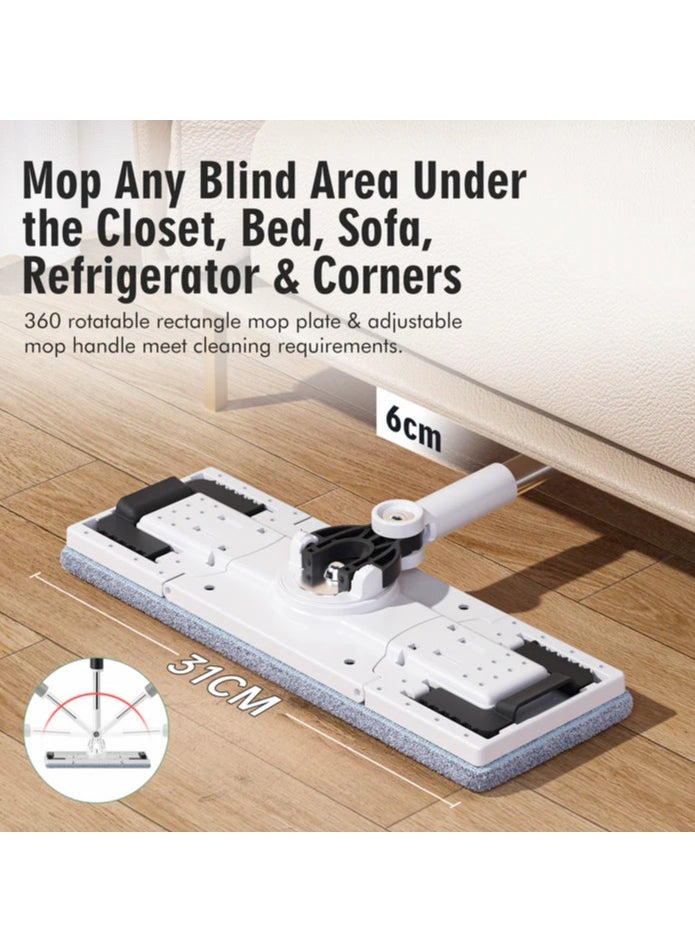Magician Spin Mop 2-in-1 Flat &  Round Mop Head with Wheels& Handle 360 Rolling Mop and Bucket  for Cleaning - pzsku/ZDA1A0DB59BCF45EBB311Z/45/_/1738421793/b59639c8-c47e-4fb6-877b-70cfc876f50c