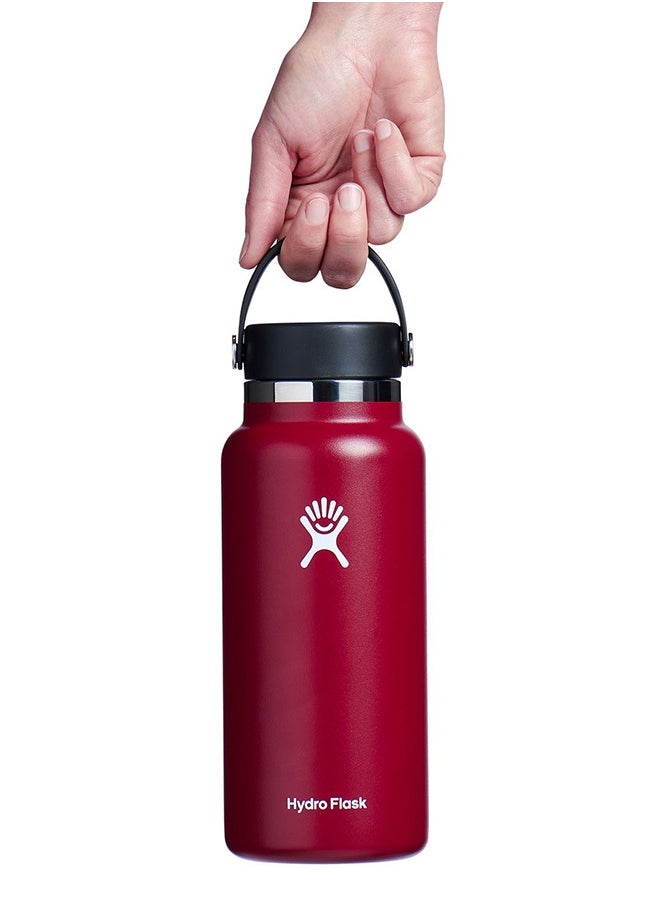 Hydro Flask - 32 oz Wide Mouth with Flex Cap Stainless Steel Reusable Water Bottle - Vacuum Insulated, Dishwasher Safe, BPA-Free, Non-Toxic - Image 1