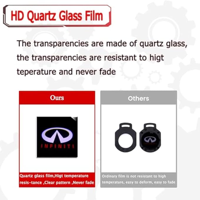 NALACAL أضواء باب السيارة LED، جهاز عرض ترحيبي، جهاز عرض شعار باب السيارة LED، متوافق مع Qx56 2004-2010 Qx60 2014-2017 Jx35 2013-2017، ملحقات البرك - Image 2