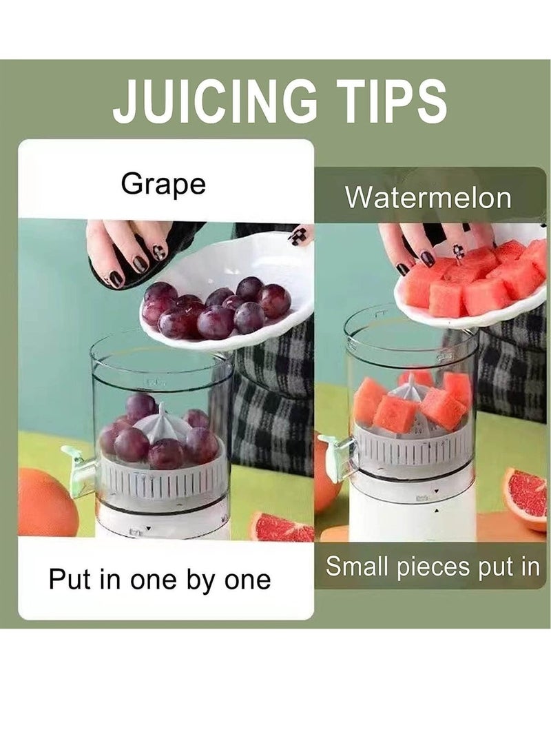 Citrus Juicer, Electric Orange Squeezer with Powerful Motor and USB Charging Cable, Juicer Extractor, Lime Juicer, Suitable for Orange, Citrus, Apple, Grapefruit and Pear  - Image 4
