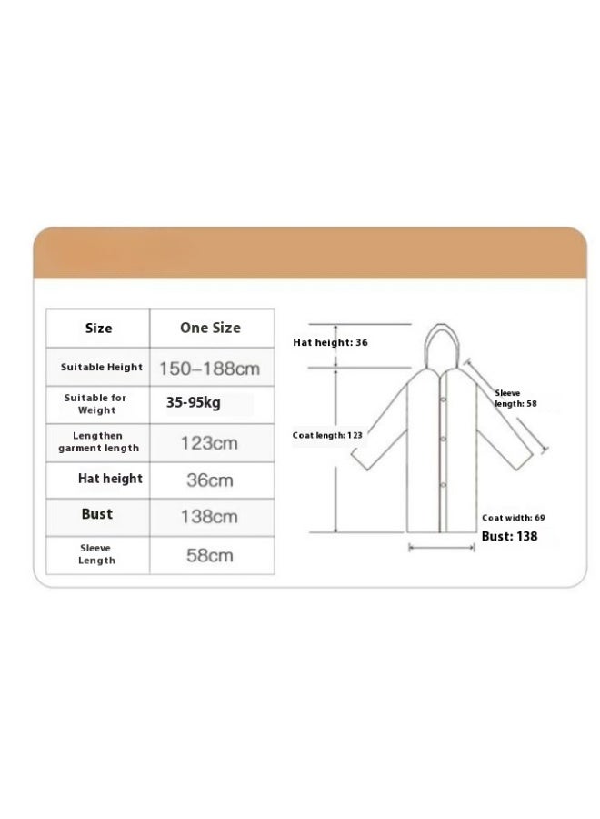 دوغي عبوتان من معاطف المطر للأطفال، معاطف مطرية قابلة لإعادة الاستخدام من EVA مع قبعة للأولاد والبنات - Image 2