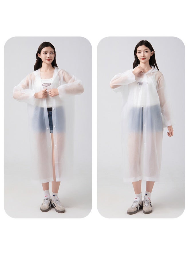 دوغي عبوتان من معاطف المطر للأطفال، معاطف مطرية قابلة لإعادة الاستخدام من EVA مع قبعة للأولاد والبنات - Image 3