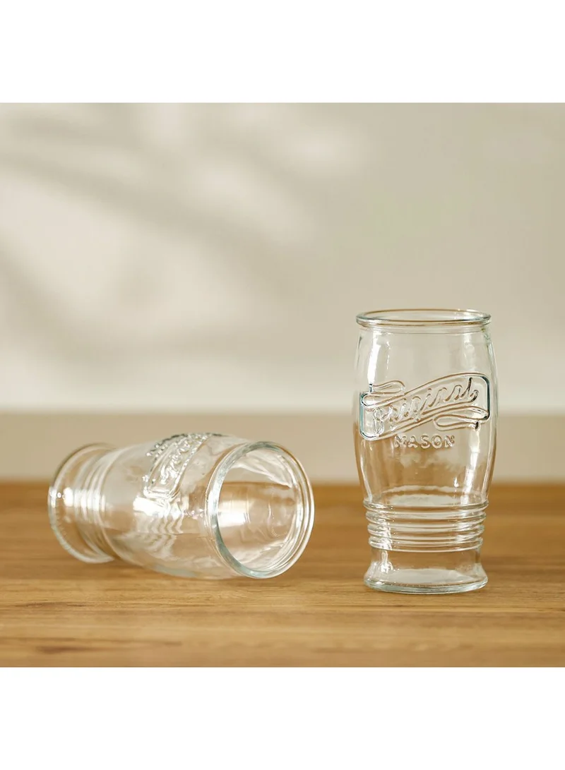 DANUBE HOME Mysteva 4-Piece Beverage Glass Set,470ml