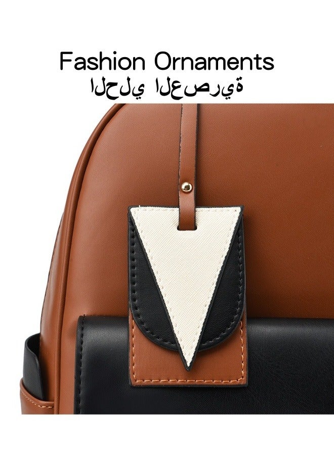 حقيبة ظهر عصرية للبنات، حقيبة ظهر مدرسية نسائية بألوان متباينة، حقيبة ظهر جامعية من الجلد الصناعي، حقيبة سفر على طراز الحرم الجامعي للشباب والمراهقين والأطفال والسيدات