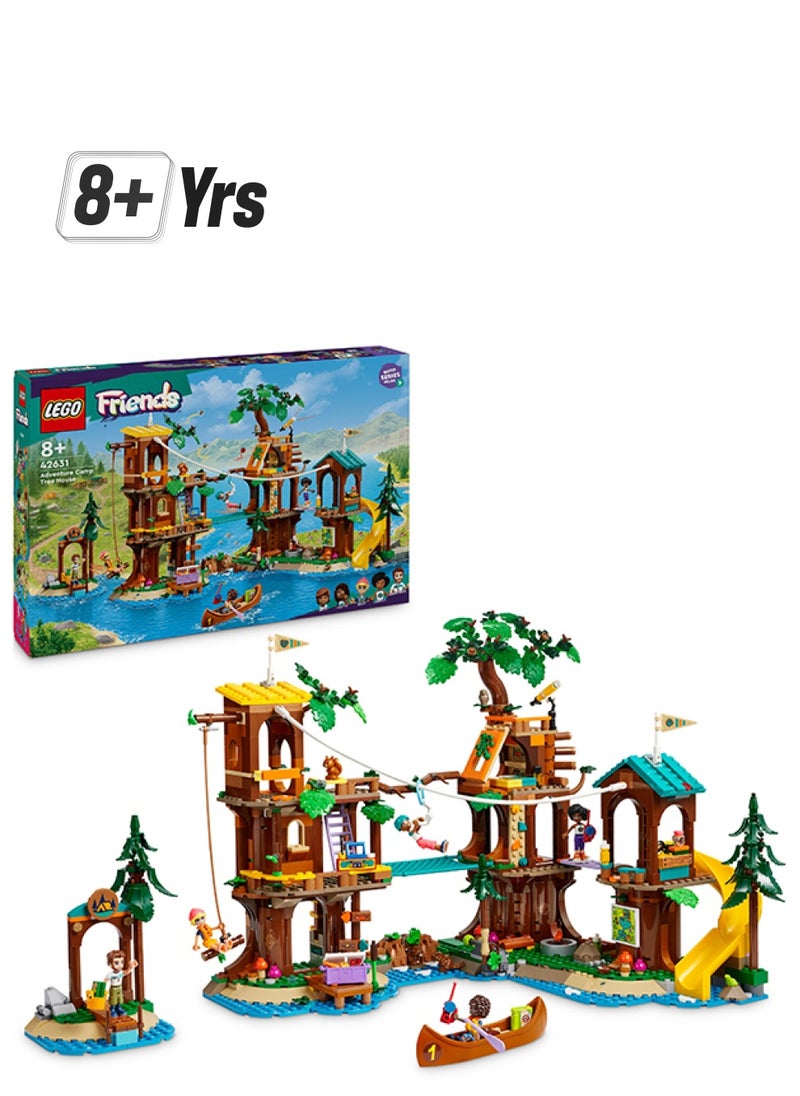 LEGO Friends Adventure Camp Tree House Camping Playset Toy For Girls And Boys Aged 8 And Over, Building Set, 5 Mini-Dolls And 5 Animal Figures, Gift Idea For Kids (1,128 Pieces) 42631  - Image 1