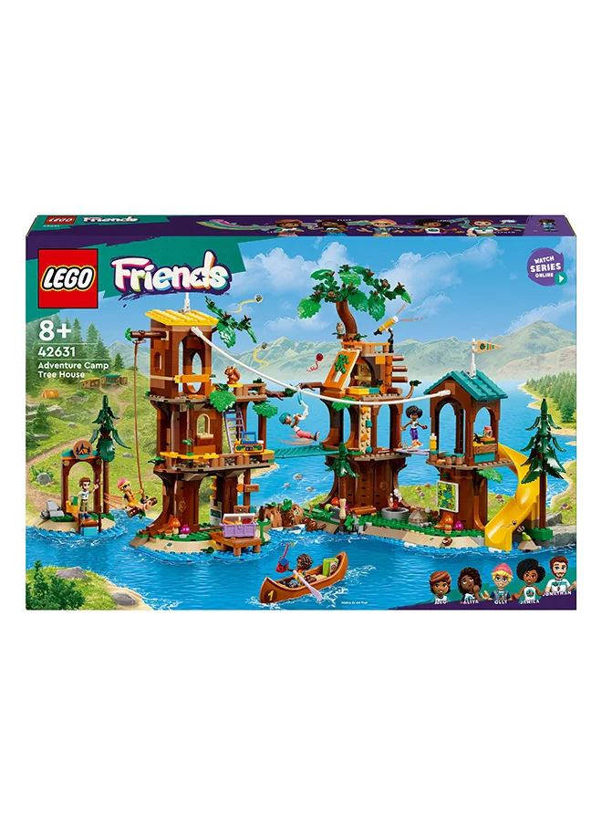ليغو Friends Adventure Camp Tree House Camping Playset Toy For Girls And Boys Aged 8 And Over, Building Set, 5 Mini-Dolls And 5 Animal Figures, Gift Idea For Kids (1,128 Pieces) 42631