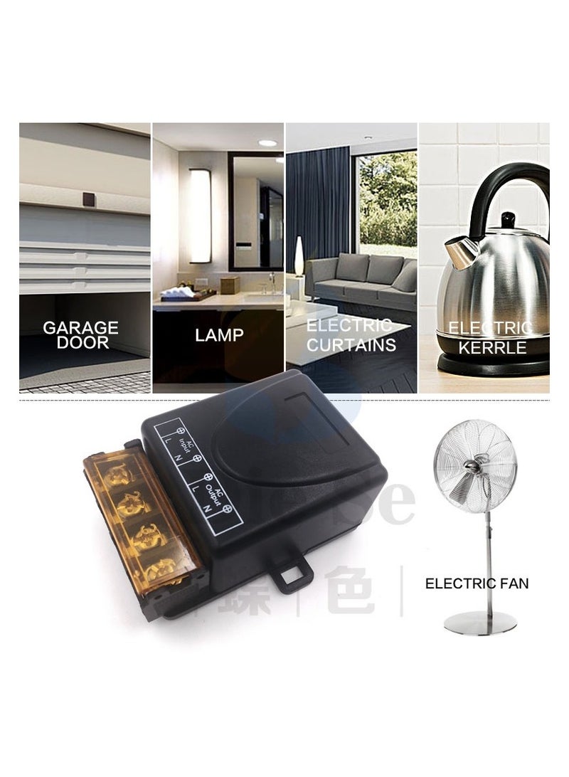 433 ميجا هرتز العالمي للتحكم عن بعد التبديل التيار المتناوب 110 فولت 220 فولت 30A 1CH RF التتابع استقبال والارسال للأجهزة الكهربائية - Image 3