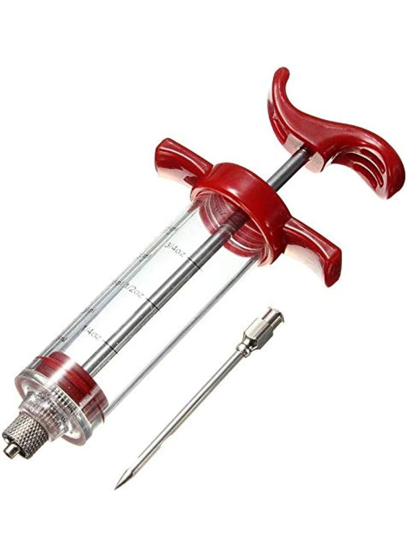Stainless steel syringe with needle for marinating chicken and meat - Image 3
