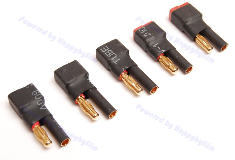 YIHANG Pack(5) 4MM Bullet Connector to Female T-Plug Adapter for RC Turnigy Zippy HXT - Image 2