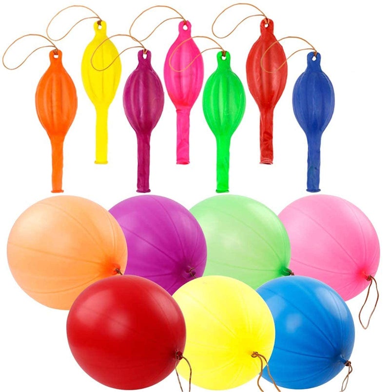 KASTWAVE 50 Punch Balloons Party Favors Neon Punching Balloons 18 Inches Assorted Colors Large Punch Balls for Birthday Fun Games Wedding Decoration - Image 2