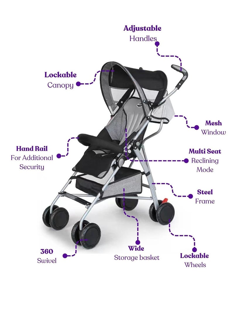 Bebesitos - Lightweight Umbrella Baby Stroller With Sit And Sleep Multi Reclining Seat Suitable For Airplane Cabin - Image 1