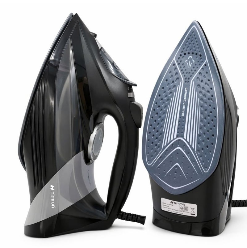 nimron Steam Iron 2200W Electric Clothes Iron with Adjustable Temperature Control, Non-Stick Soleplate & Fast Heating – NR6055I - Image 1