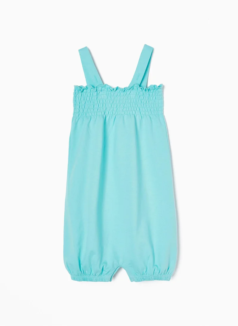 Zippy Zippy Strappy Jumpsuit With Smocked Frill For Baby Girls