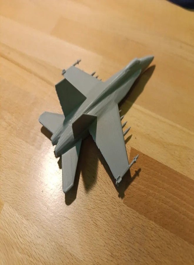 Beoals Military Fighter Jet Model Aircraft, Scale Model, Die-Cast Plastic, Grey - Image 2